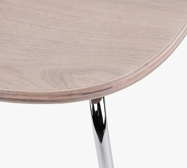 Ortwin Dining Chair, Natural &amp; Chrome - Image 3