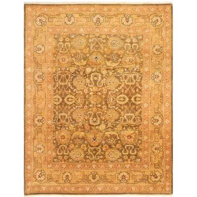 One-of-a-Kind Vartavar Hand-Knotted 2010s Ushak Brown 8' x 10'4" Wool Area Rug - Image 0