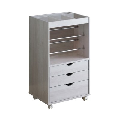 3-drawer Storage Cabinet With Caters White Oak By Coaster - Image 0