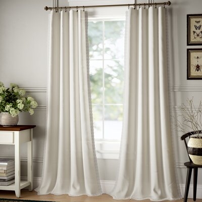 Barstow Solid Semi-Sheer Rod Pocket Curtain Panels - Image 0