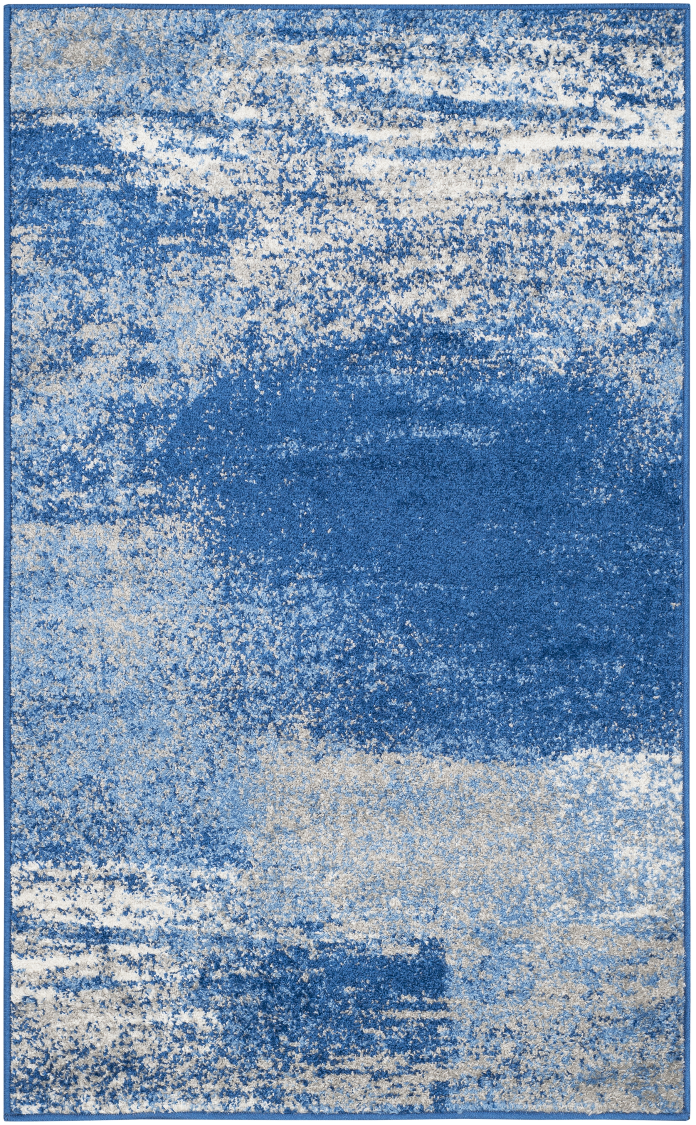 Arlo Home Woven Area Rug, ADR112F, Silver/Blue,  4' X 6' - Image 0