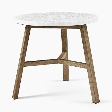 Mosaic Bistro Neutral Penny Marble + Driftwood Bistro Table - Image 2