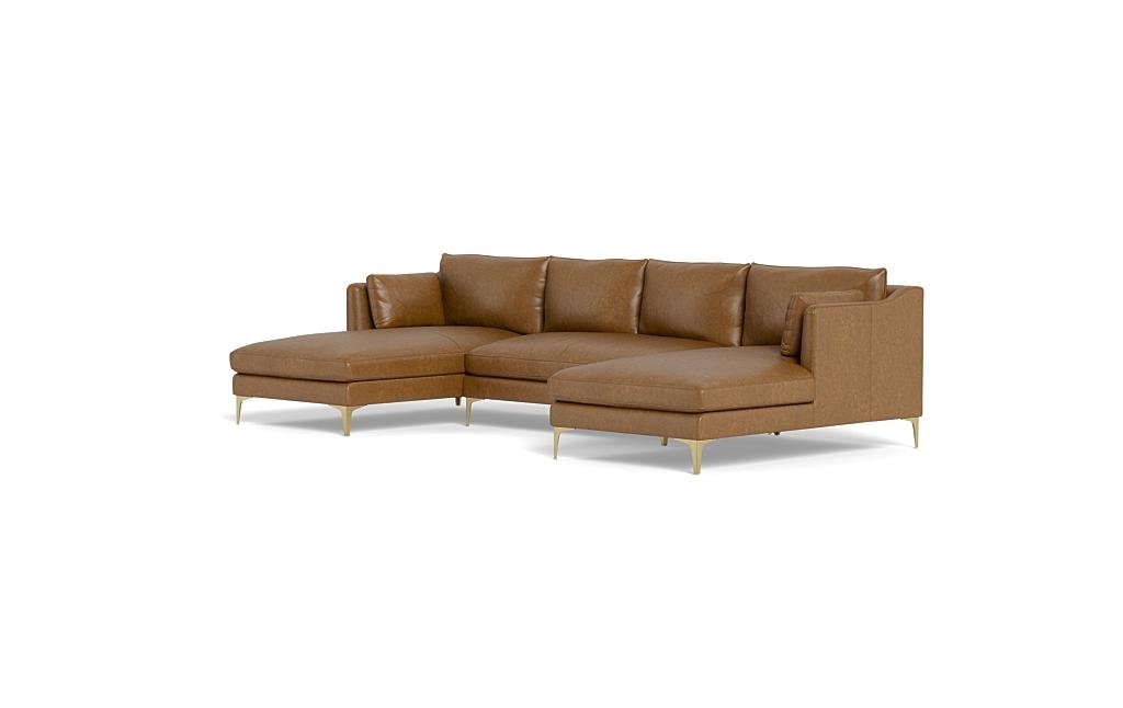 Caitlin Leather U-Sectional Sofa by The EverygirlÃ?Â® - Image 2