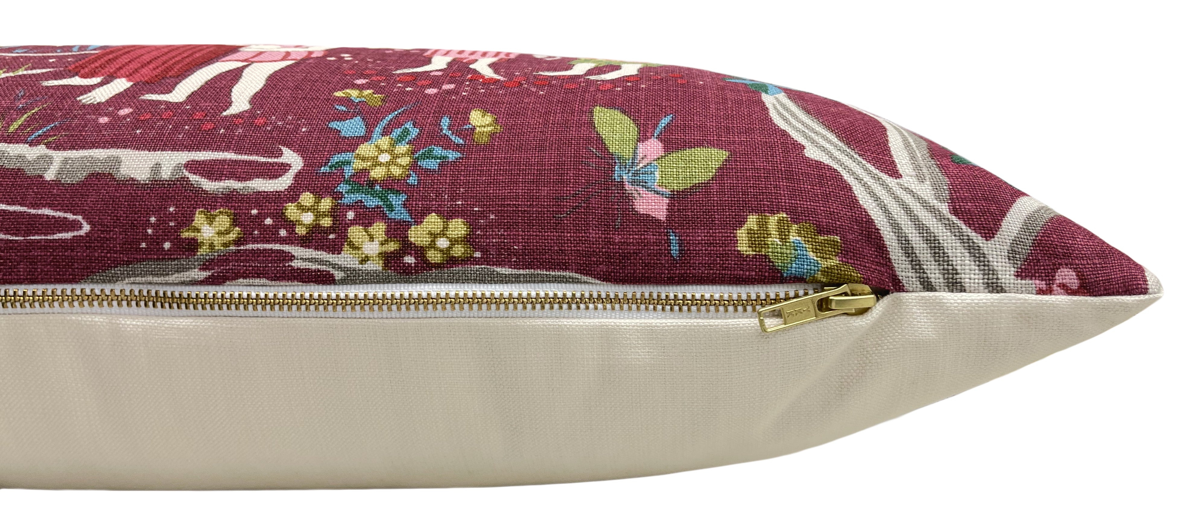 THE XL LUMBAR :: YANGTZE RIVER // AUBERGINE | SCHUMACHER - Sample 4" X 4" - Image 2