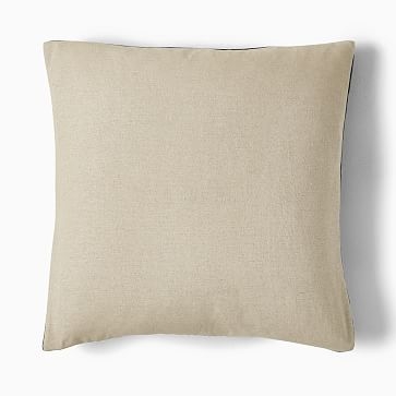 Wildflower Burnout Velvet Pillow Cover, 18"x18", Midnight - Image 3