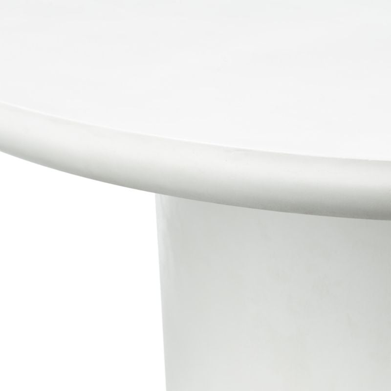 Lola Round Ivory Concrete Dining Table 45" - Image 3