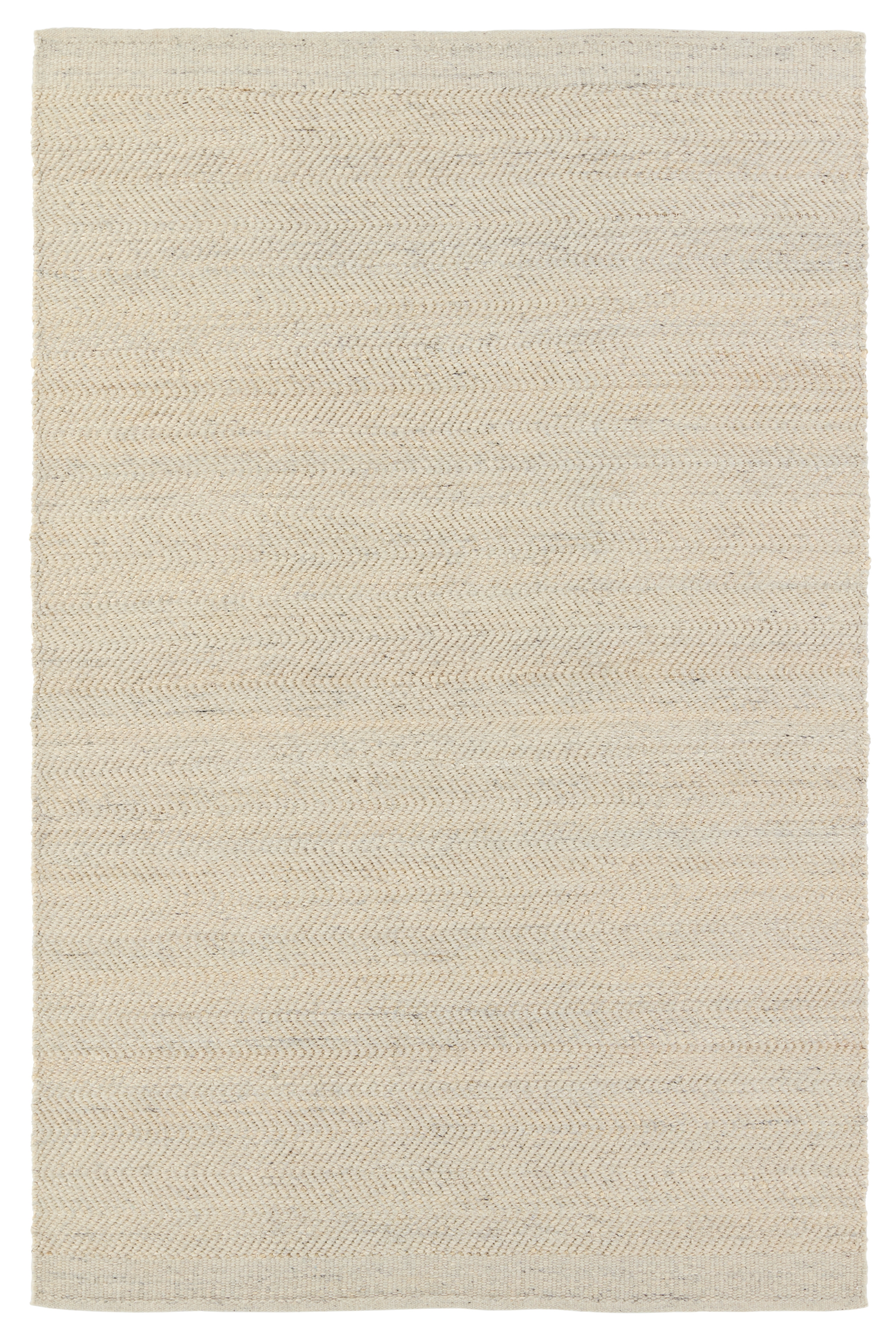 Kate Lester + Esdras Handmade Solid Beige/ Ivory Area Rug (5'X8') - Image 0
