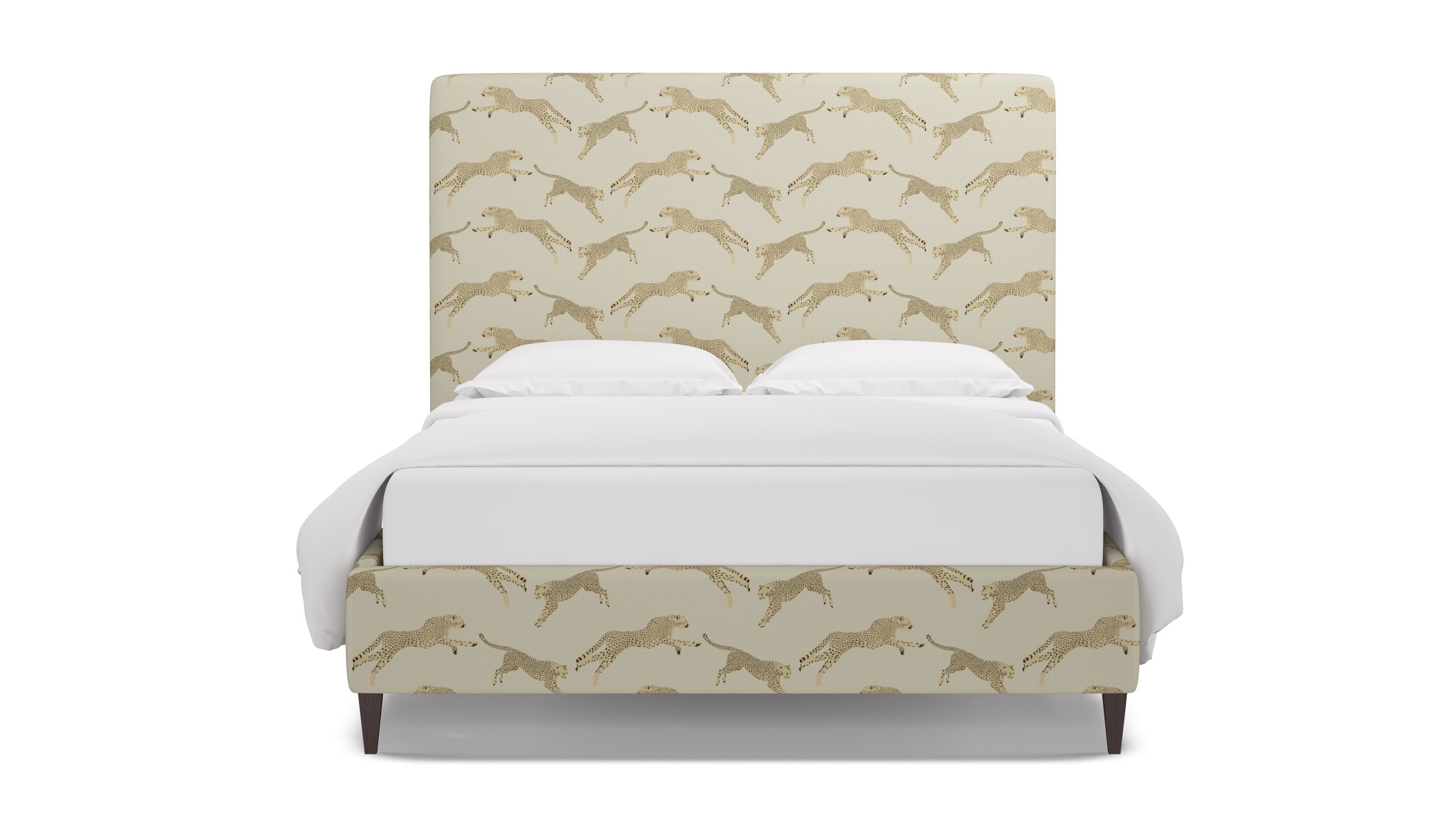 Classic Bed, Desert Cheetah, Espresso Square Tapered Leg, Twin - Image 0