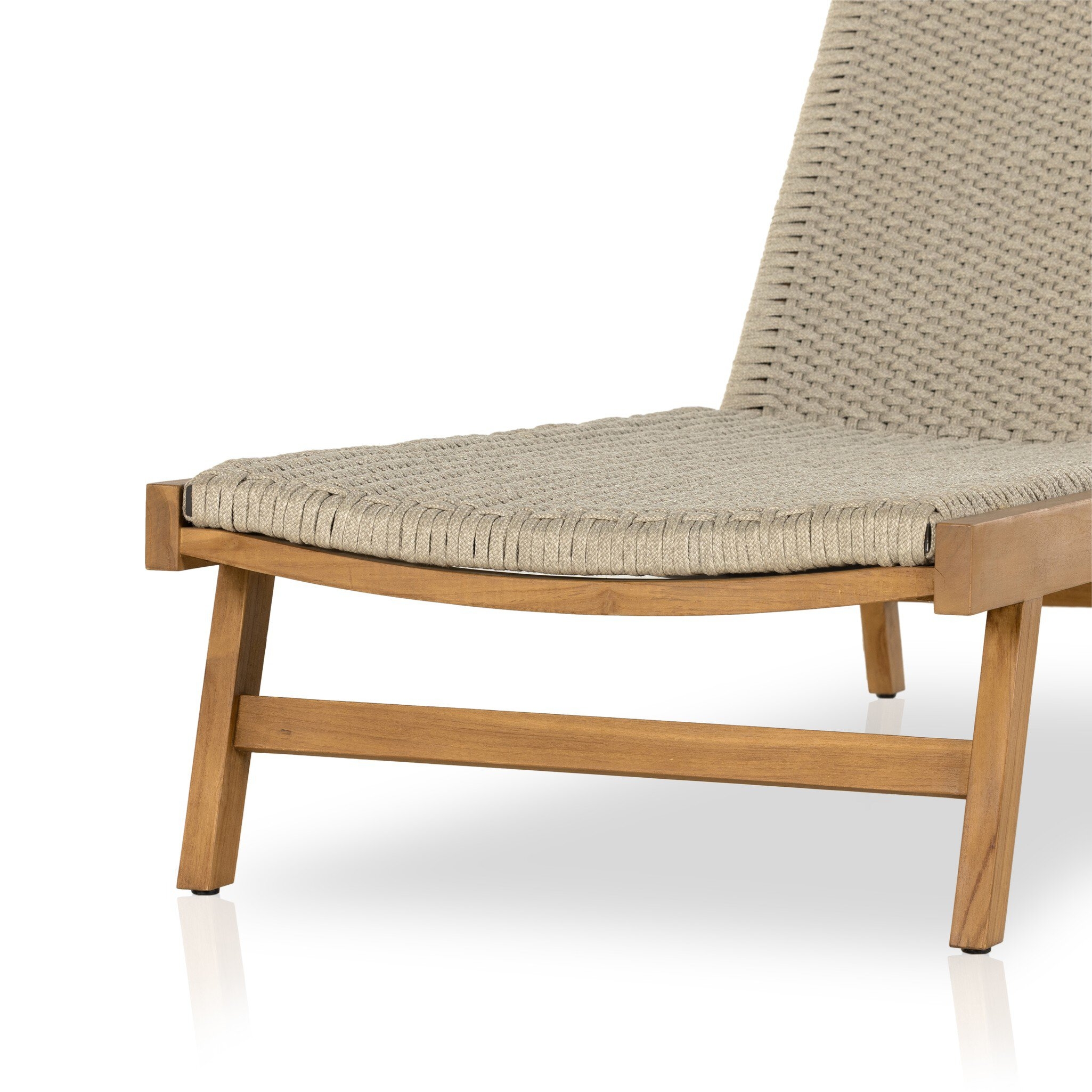 Delano Outdoor Chaise - Natural Teak-FSC - Image 10