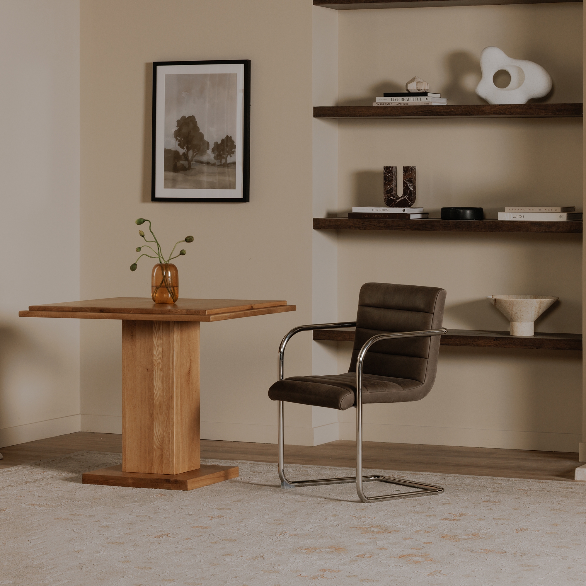 Pedro Dining Chair Green Mohair Set of Two - Image 6