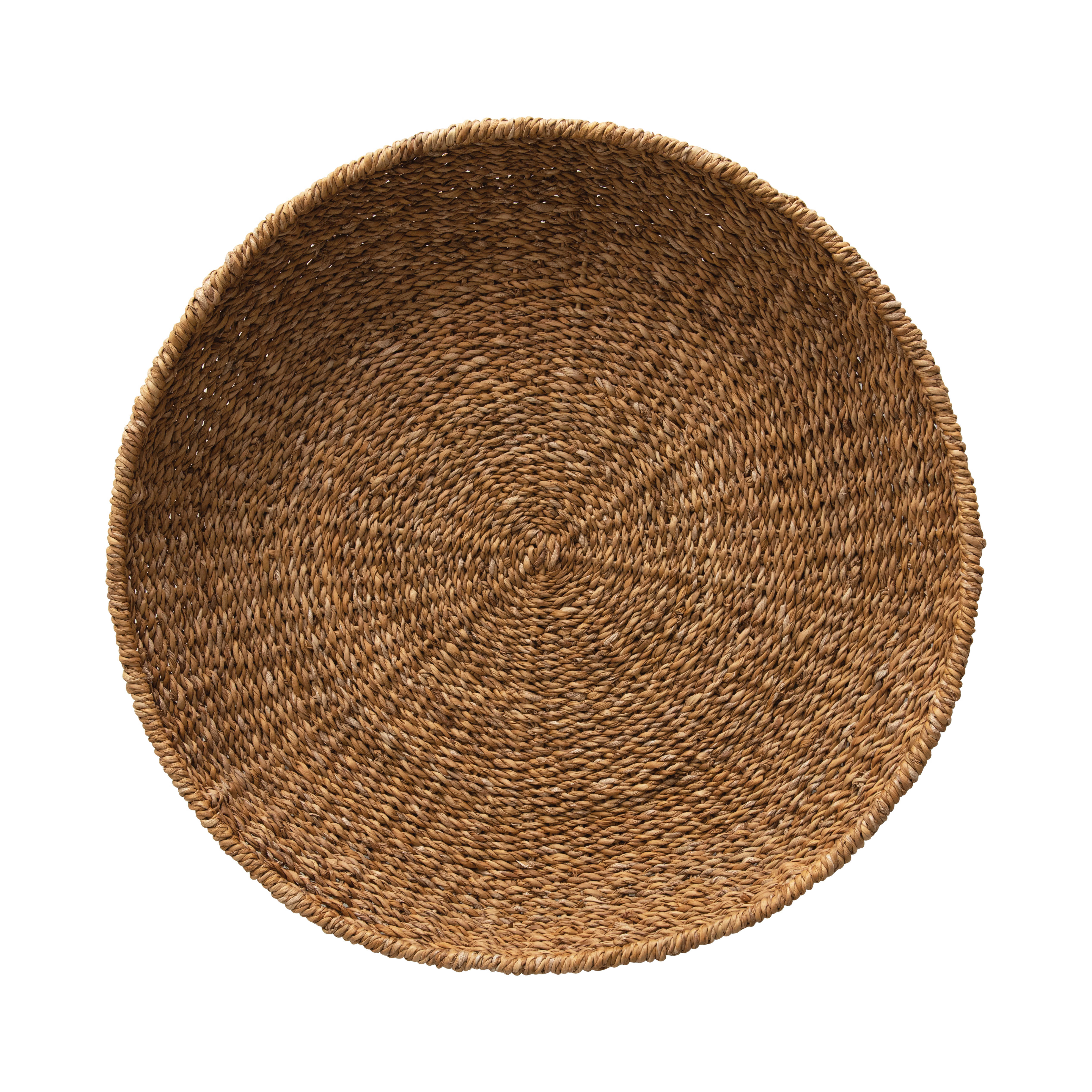 Hand-Woven Decorative Seagrass Tray - Image 0