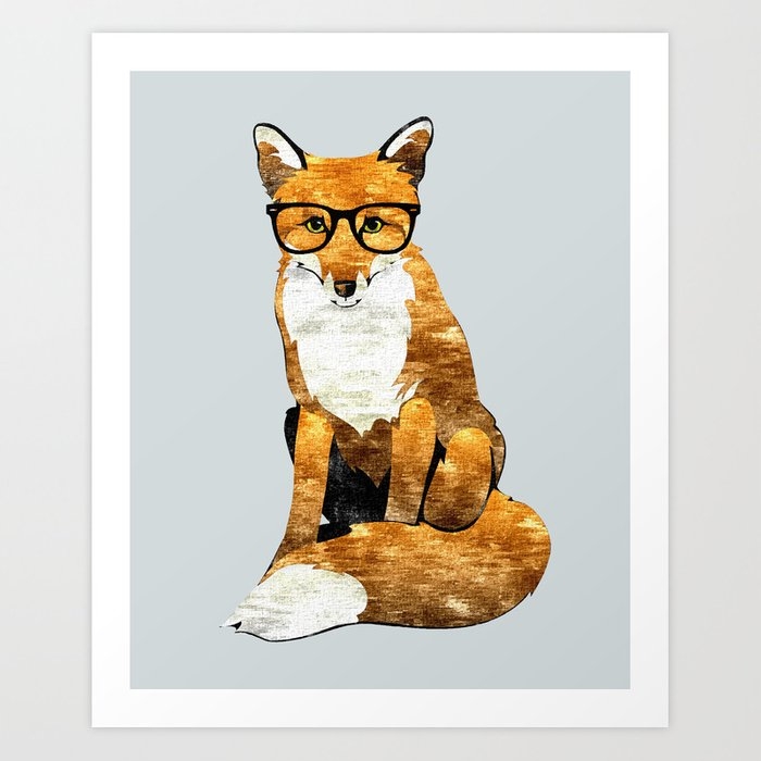 Foxy #society6 #animallover #buyart Art Print by 83 Oranges Free Spirits - X-Large - Image 0