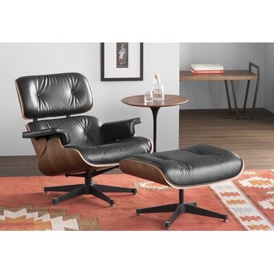 Talley Swivel Lounge Chair and Ottoman - Image 0