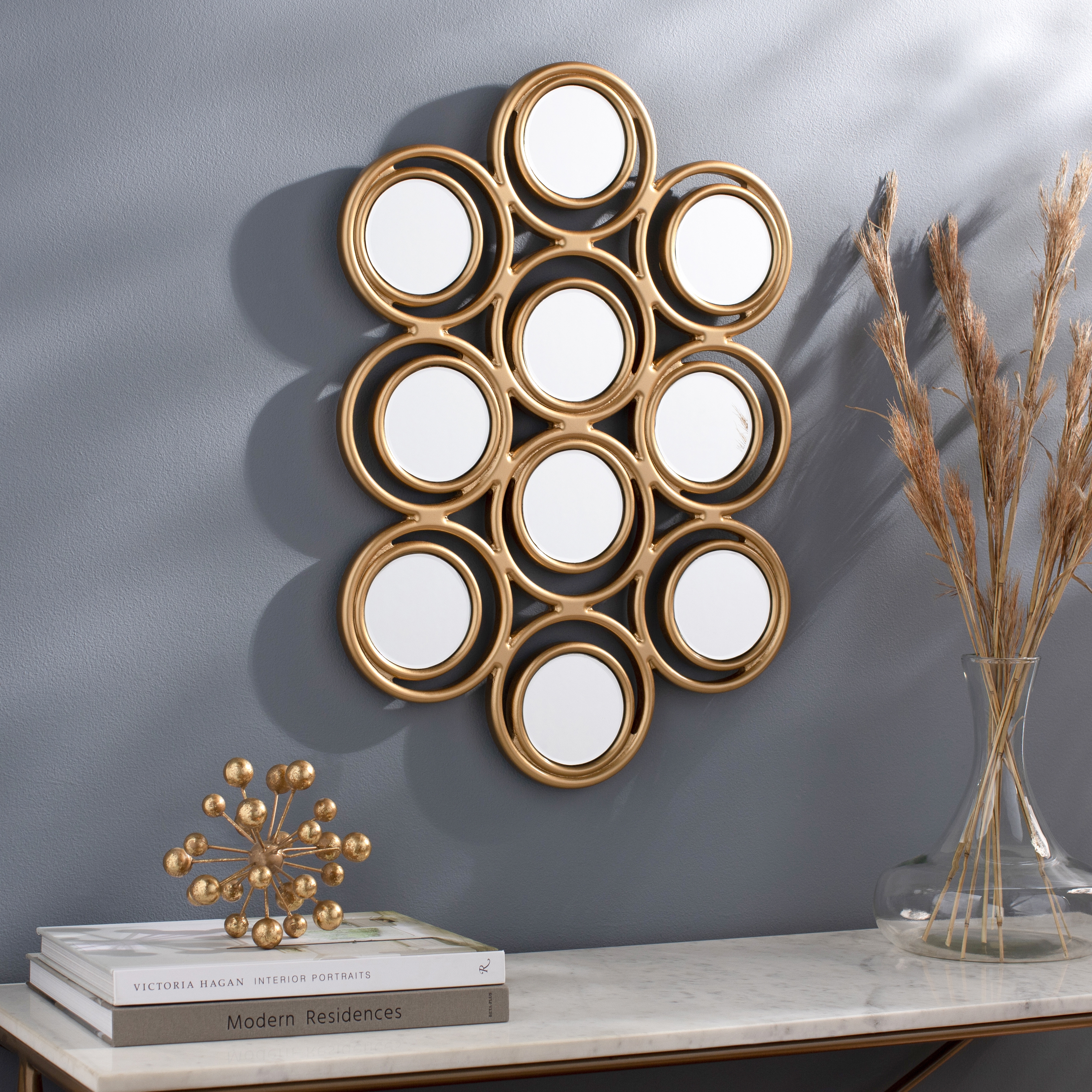 Constellation Gold 27"H x 19"W x 1"D Accent Mirror - Image 1