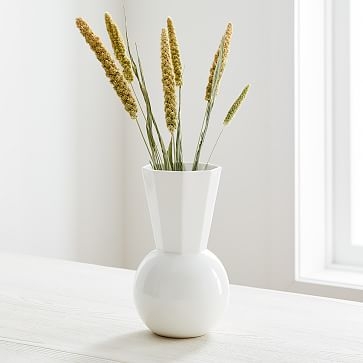 Porcelain Urn Vase, Small, White - Image 0