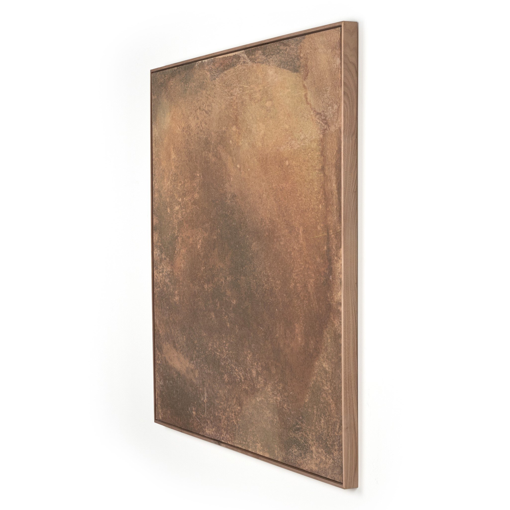 Soulful Hike by Molly Supplee - Rustic Walnut Floater - Image 1