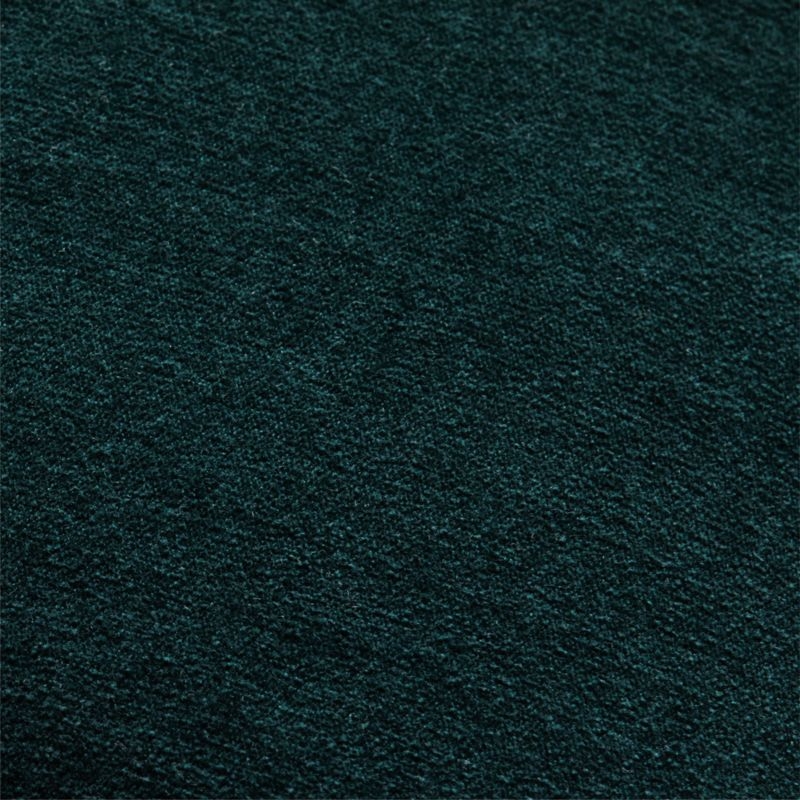 Ava Pillow, Feather-Down Insert, Dark Teal, 20" x 20" - Image 3