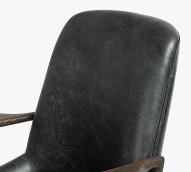 Fairview Leather Desk Chair, Durango Smoke - Image 1