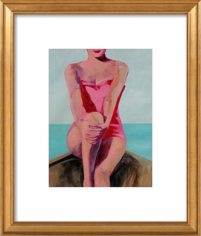 Woman in a Boat by T. S. Harris for Artfully Walls - Image 0