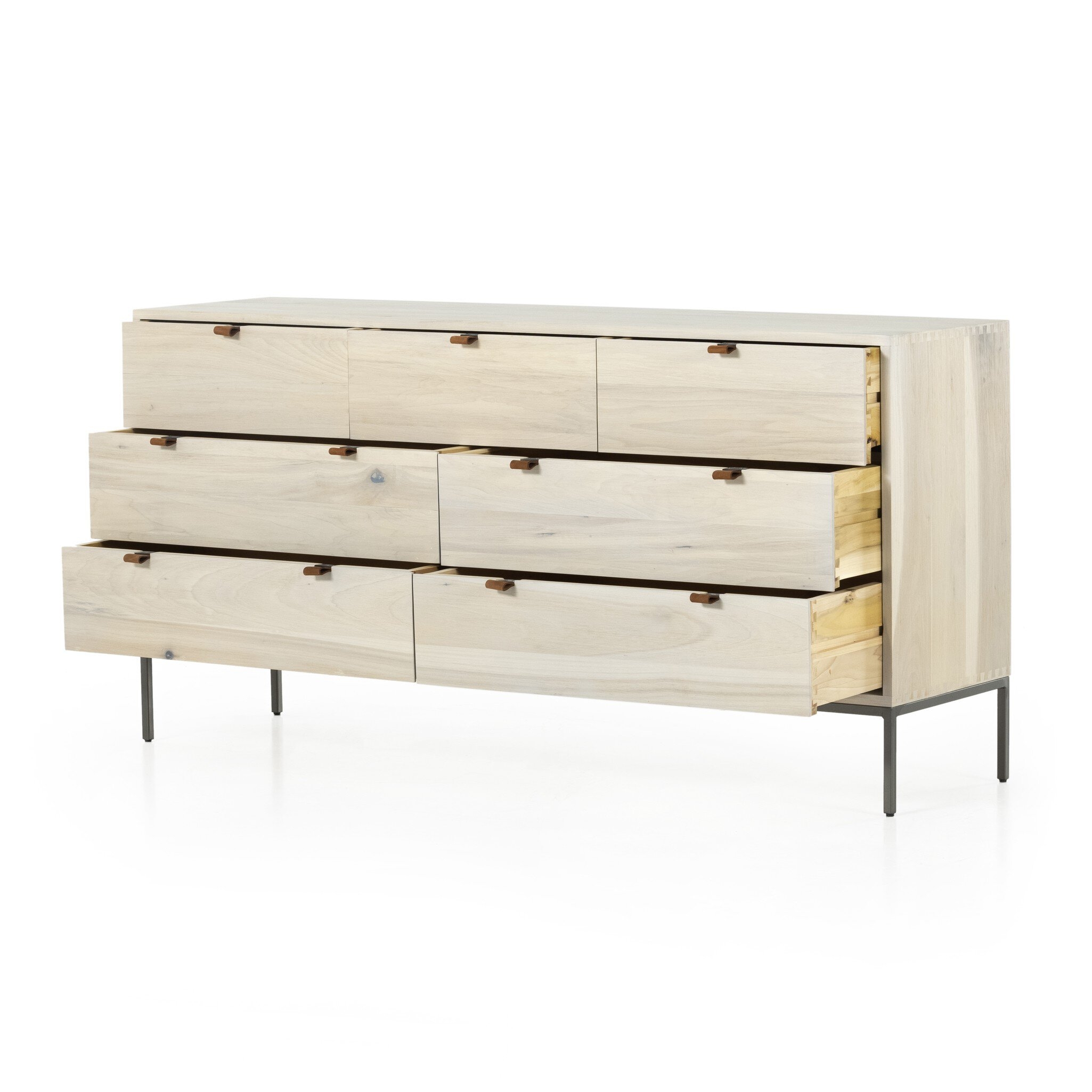 Trey 7 Drawer Dresser - Dove Poplar - Image 3