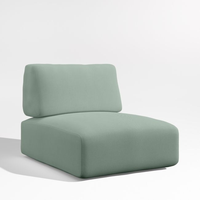 Mallorca Canvas Spa Blue Sunbrella ® Outdoor Lounge Chair Cushion - Image 0