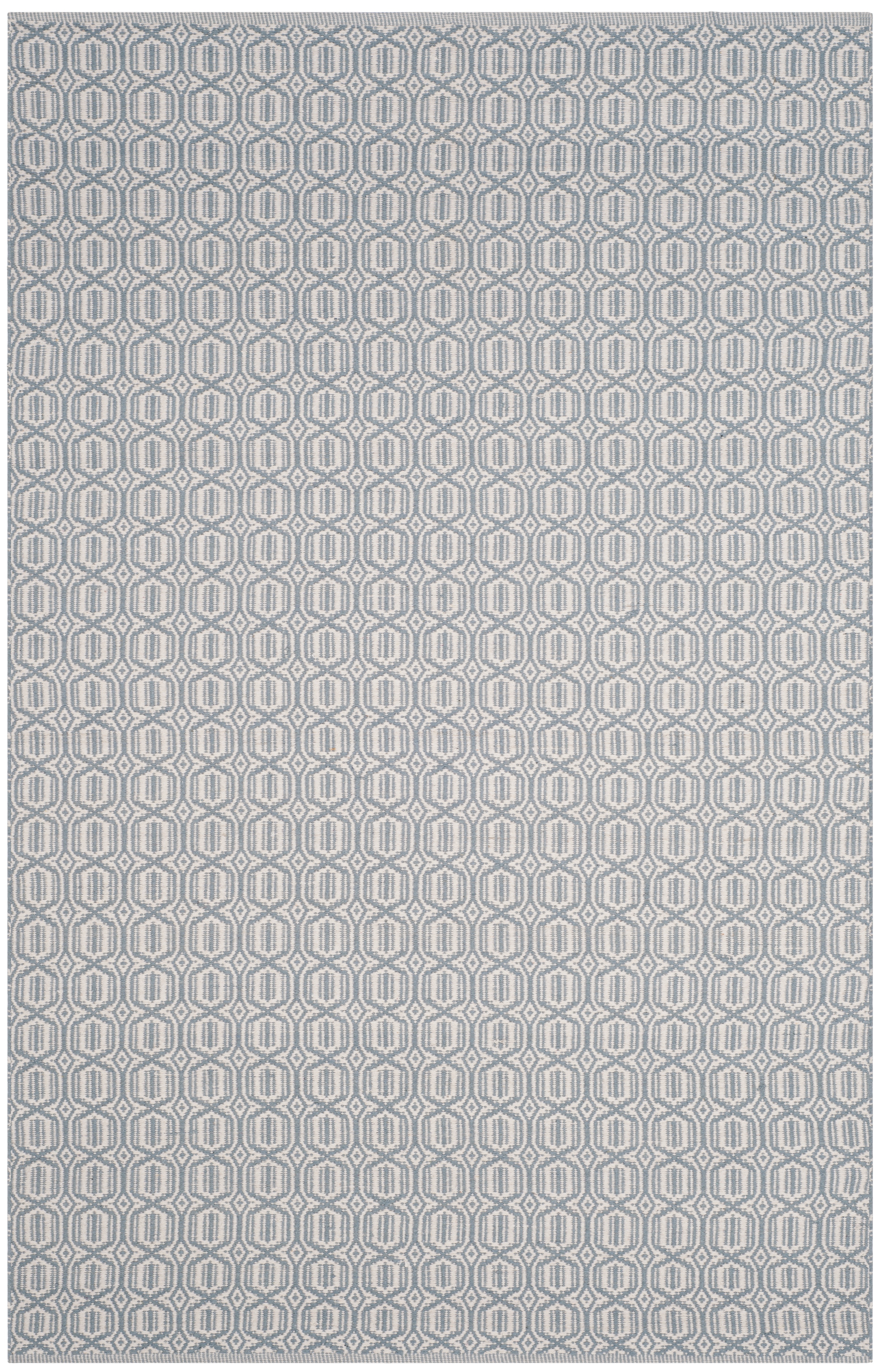 Arlo Home Hand Woven Area Rug, MTK333L, Ivory/Blue,  6' X 9' - Image 0