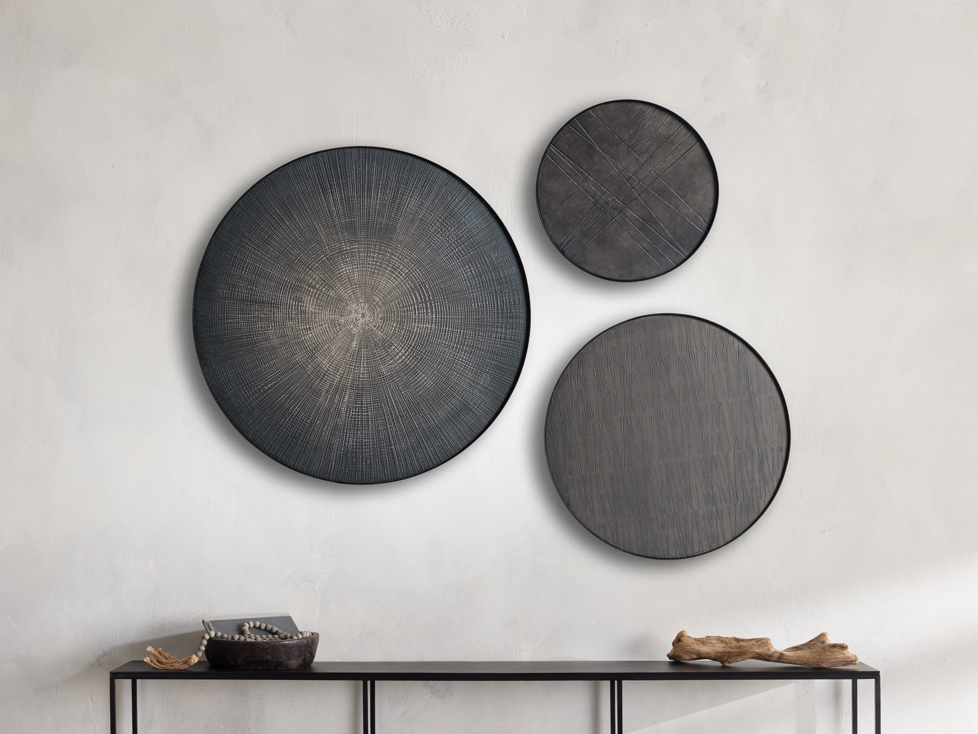 Charcoal Criss Cross Panel in Resin Gray - Image 0