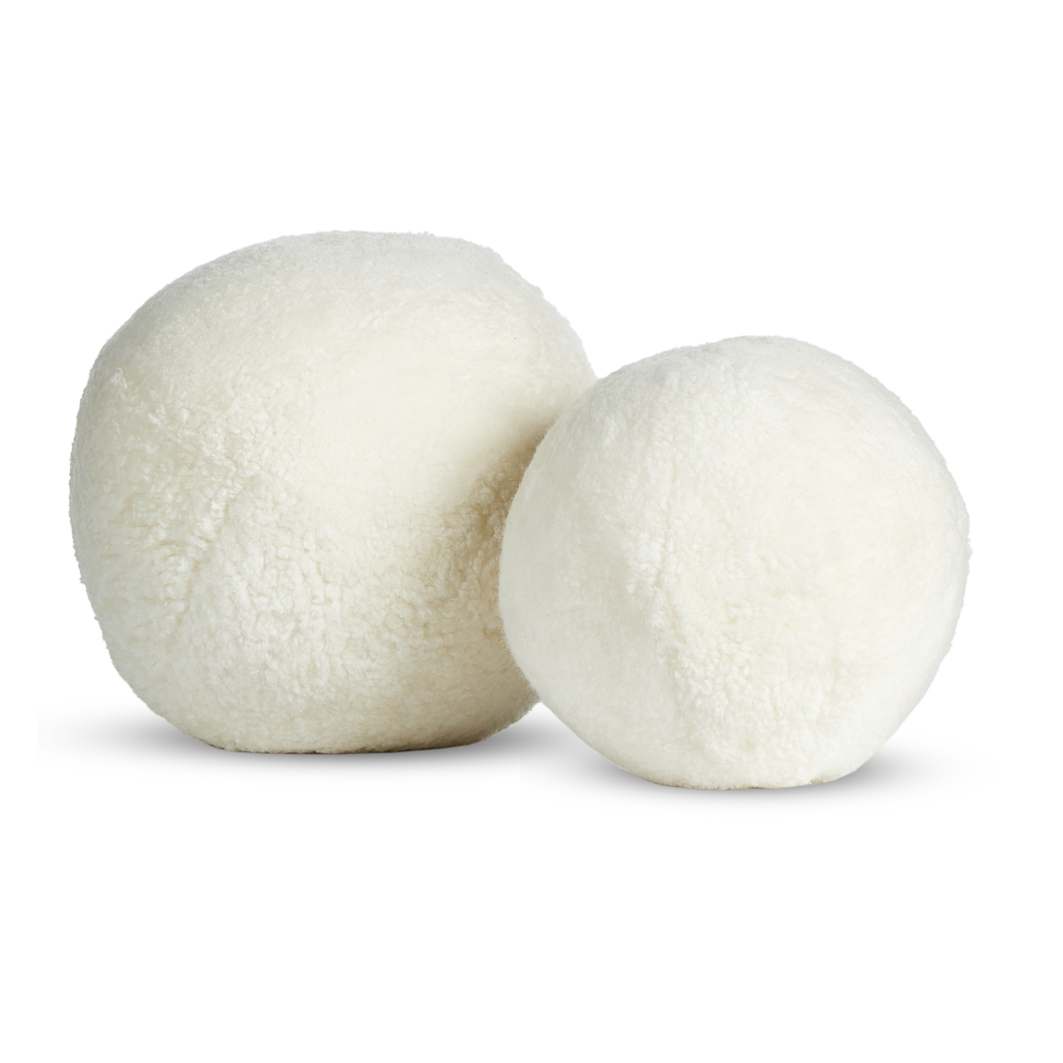Balle Shearling Pillow-White-Set 2-12.5" - Image 0