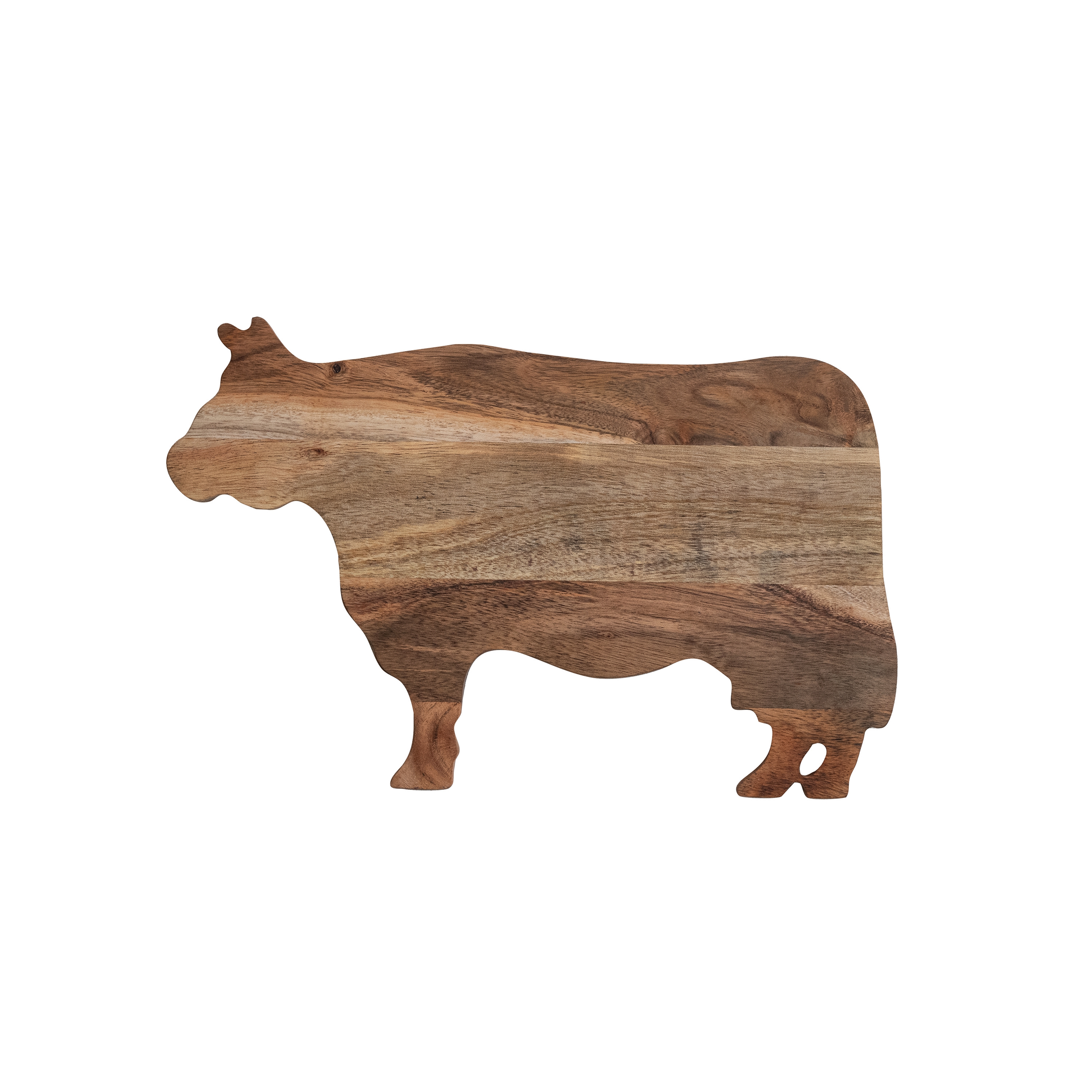 Acacia Wood Cow Shaped Cheese/Cutting Board, Natural - Image 0
