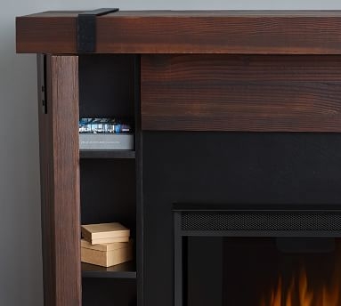Vail Electric Fireplace, Chestnut - Image 2
