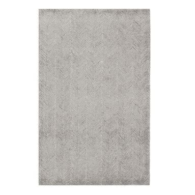 Herringbone Wool Rug, 5X8, Charcoal - Image 4