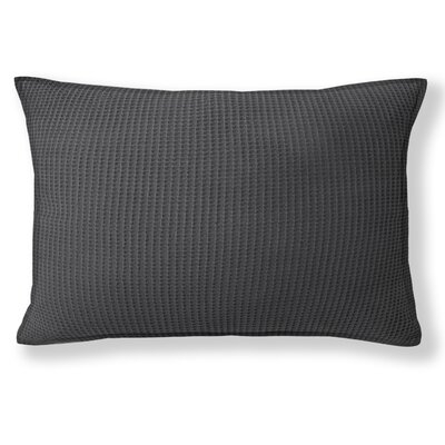 Weaver Cotton Waffle Navy Euro Pillow Sham - Image 0