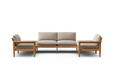 Burrow Dunes Teak 6-Piece U-Sectional Sofa - Image 1