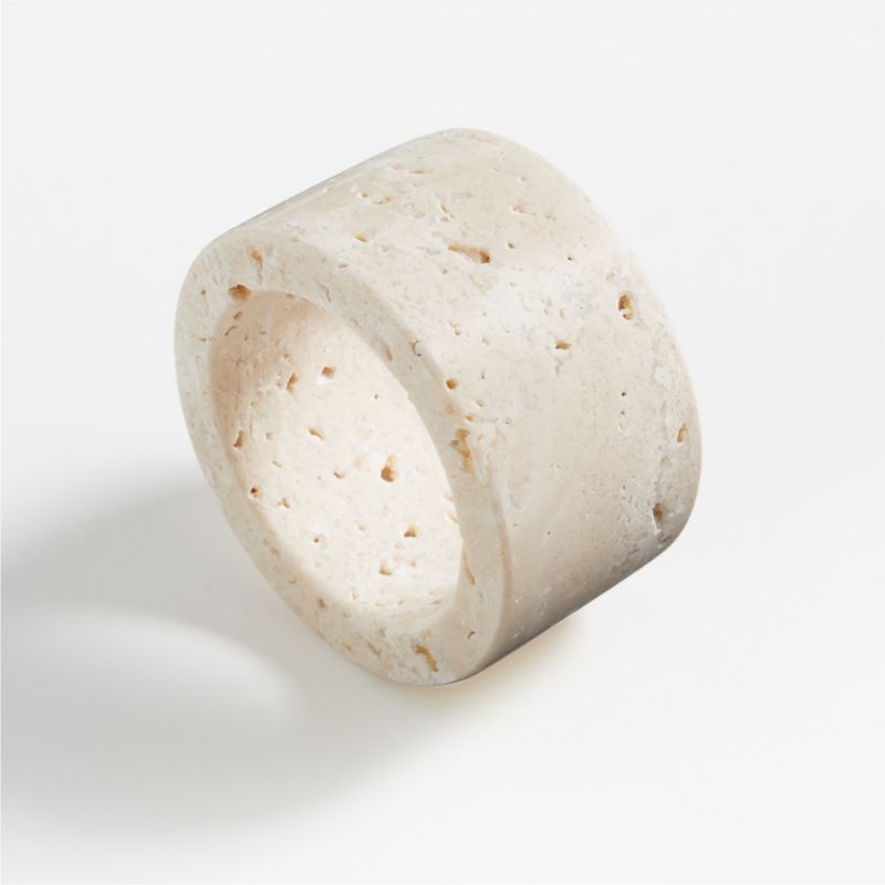 Travertine Napkin Ring - Image 1