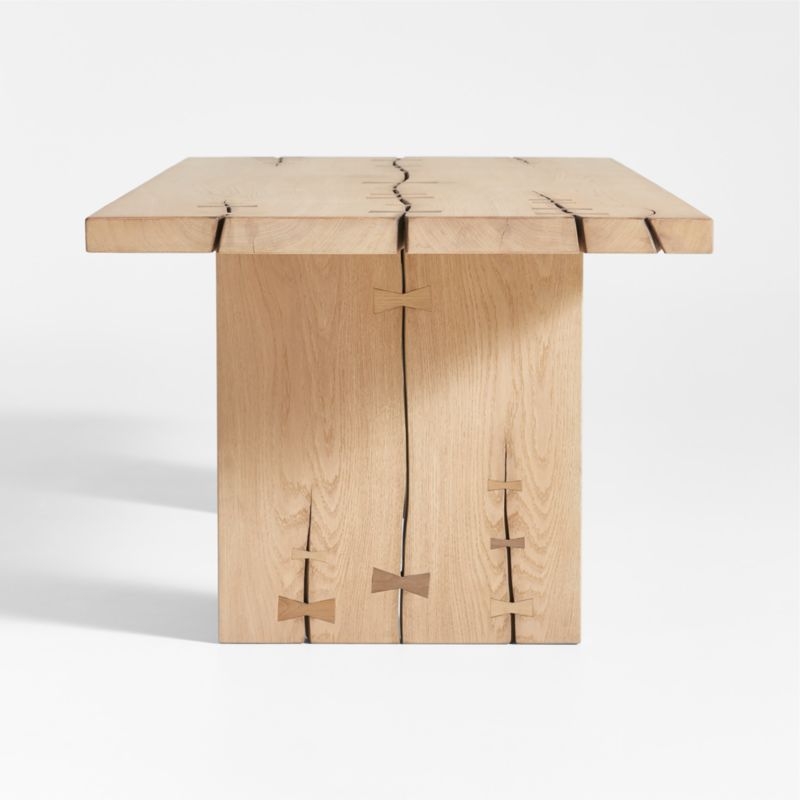 Papillon 88" Oak Wood Dining Table by Laura Kim - Image 8