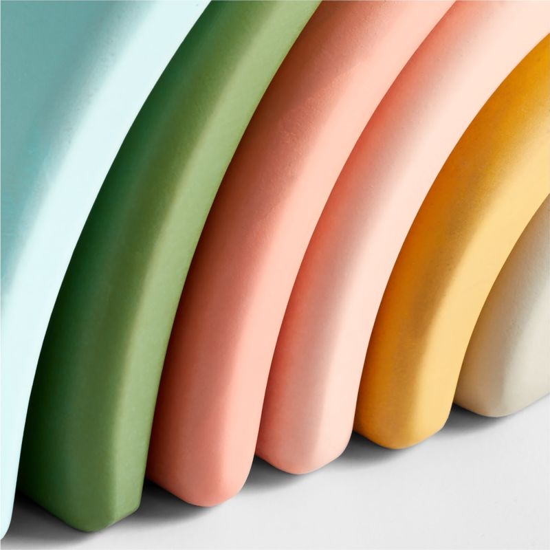 Wonder & Wise by Asweets Rainbow Wooden Kids Stacking Toy - Image 3