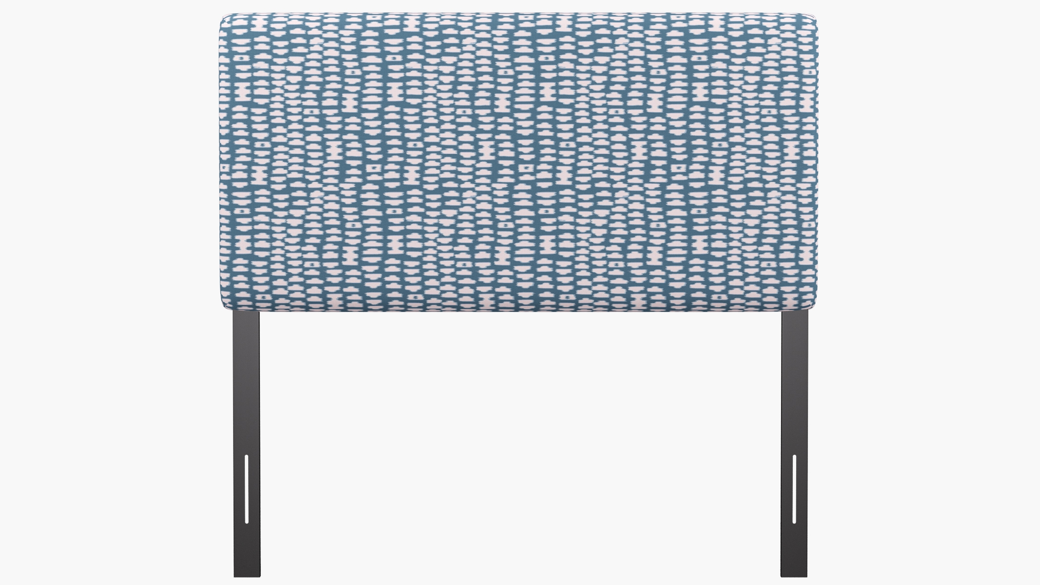 Square Back Headboard, Dusty Blue Odalisque, Full - Image 1