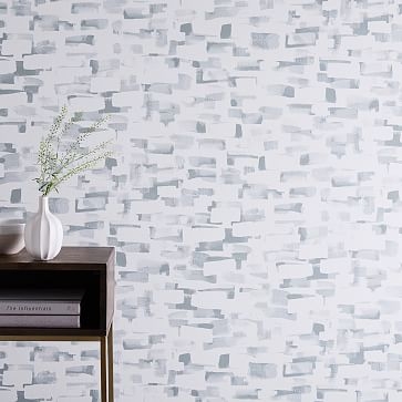 Fading Brushstrokes Wallpaper, Platinum, Single Roll - Image 0
