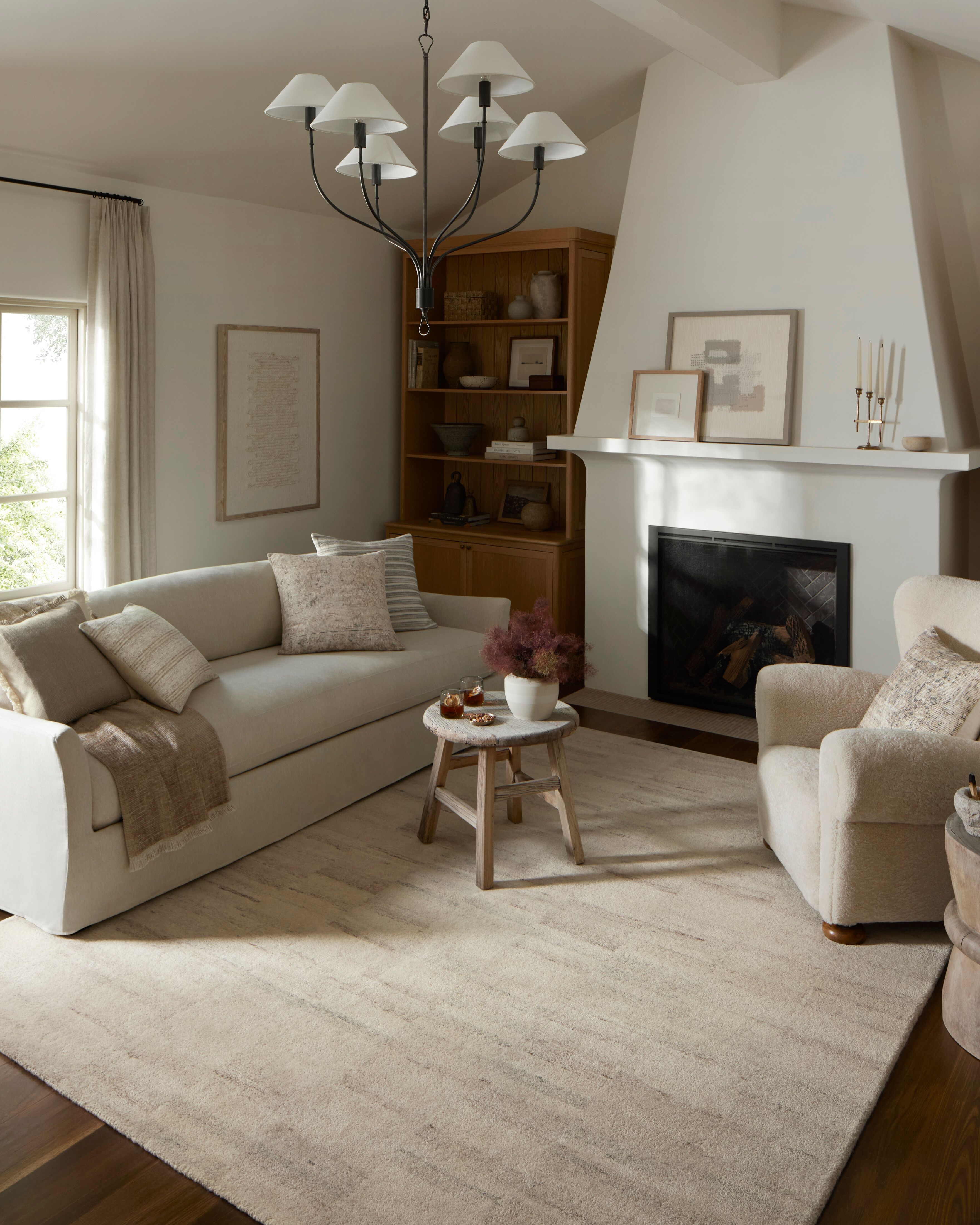 Amber Lewis x Loloi Rocky Natural / Fog 8'-6" x 11'-6" - Image 1