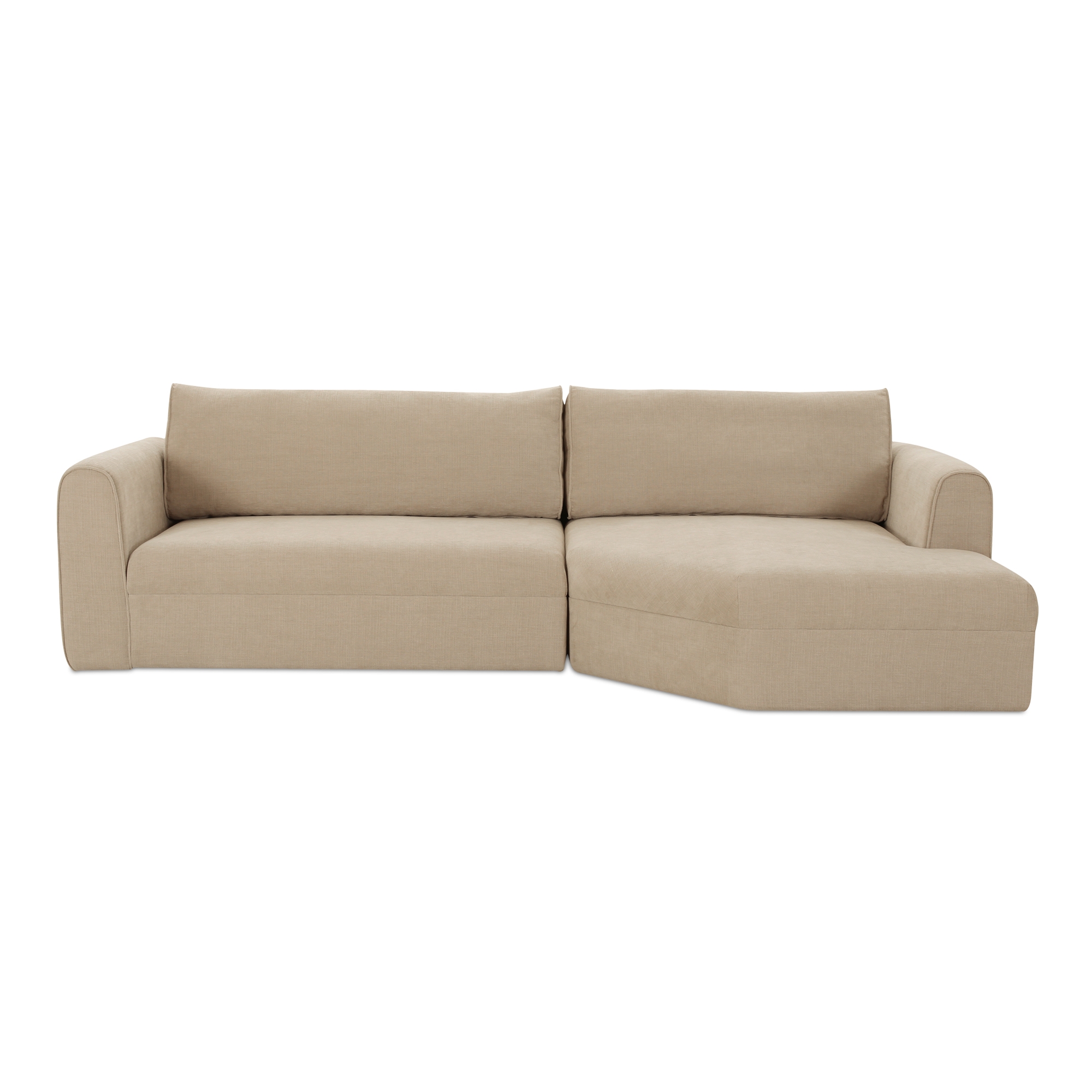 Madrid Right Sectional Cool Beige - Image 0