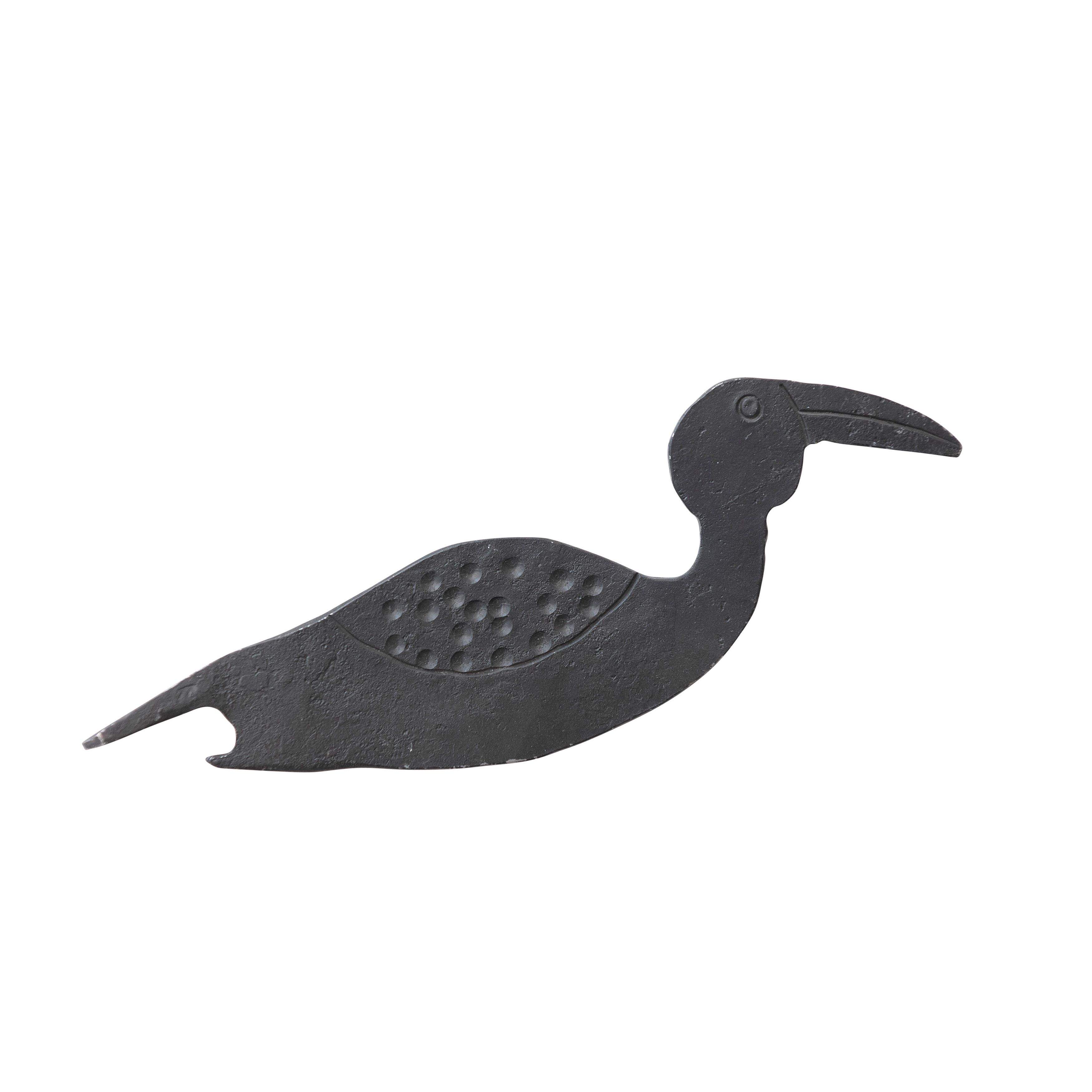 Metal Bird Shaped Bottle Opener, Black - Image 0