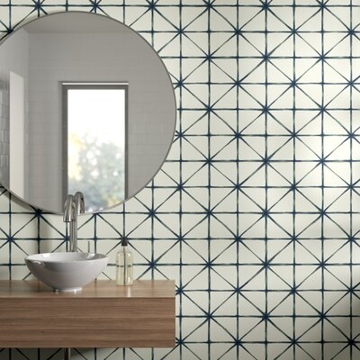 Eila Modern 16.5' L x 20.5" W Geometric Peel and Stick Wallpaper Roll - Image 0