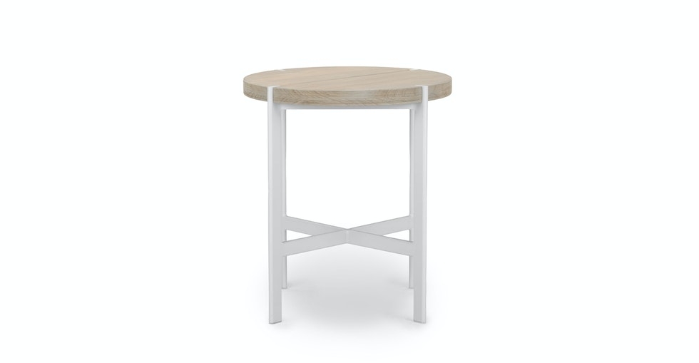 Haskel Outdoor Side Table - Driftwood Gray - Image 0
