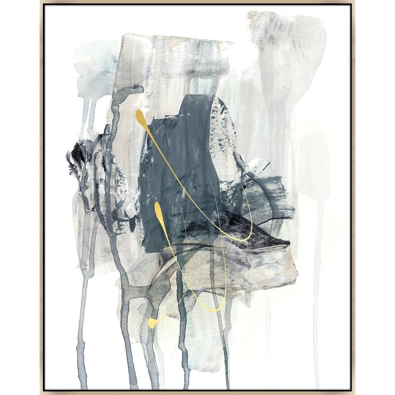Chelsea Art Studio 'Lost Conflict IV' by Emma McCartney - Floater Frame Painting on Canvas Size: 46.5" H x 37.5" W x 1.5" D, Format: Image Gel Brush - Image 0