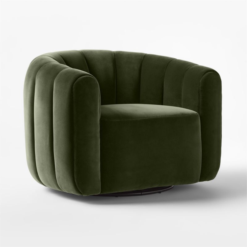 Fitz Luca Espresso Swivel Chair - Image 5