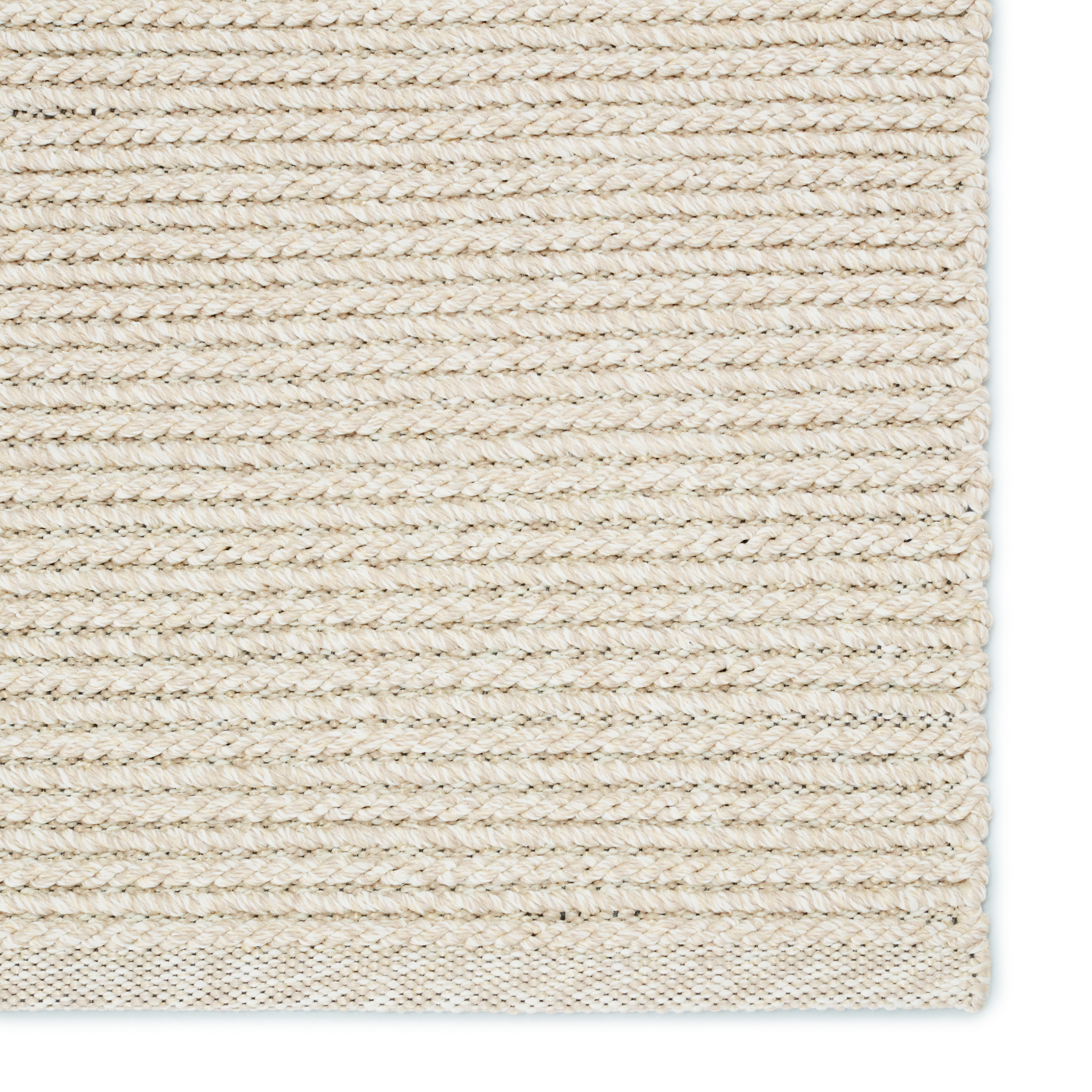 Raynor Indoor/ Outdoor Solid Beige/ Ivory Area Rug (5'X8') - Image 3