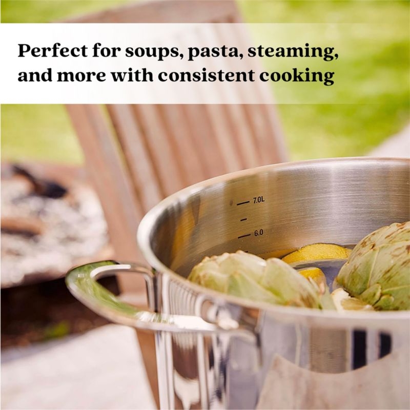 Alva Maestro 7.8-Qt. Stainless Steel Stockpot - Image 1