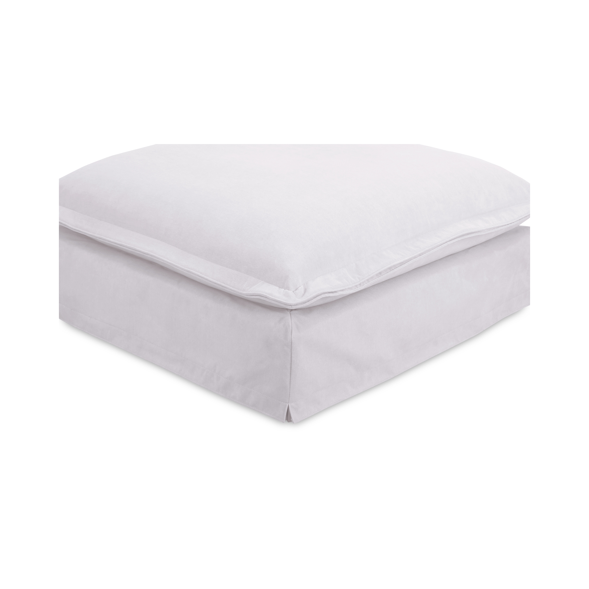 Olivia Ottoman White - Image 3