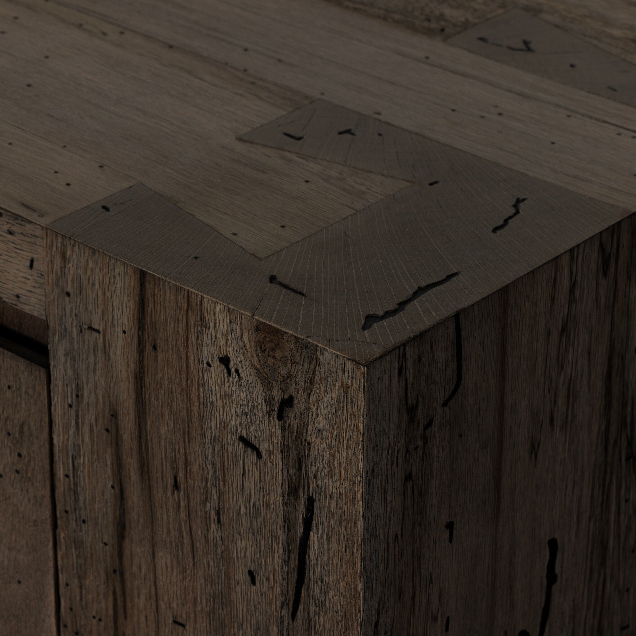 Abaso Sideboard - Ebony Rustic Wormwood Oak - Image 8