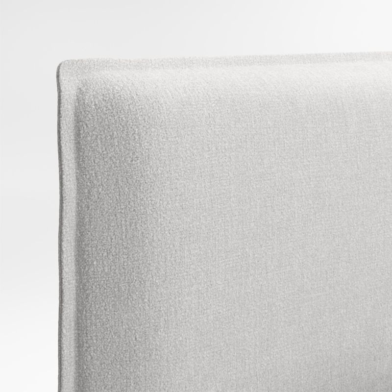 Noa Grey Upholstered Flange Kids Twin Storage Bed - Image 1